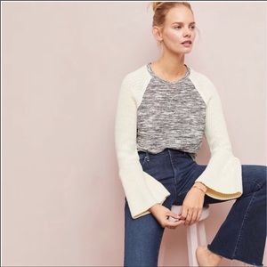Anthro Brand Dolan Bell Sleeve Raglan Knit Seeater